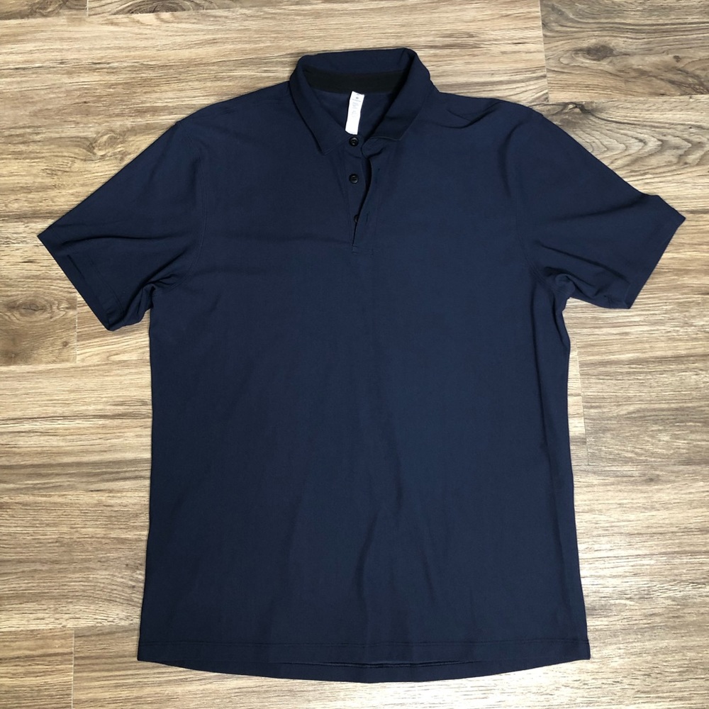 Lululemon Twill Chill Polo Sz Medium Nautical Navy